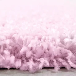 Life Shaggy Tæppeløber Ensfarvet - Pink