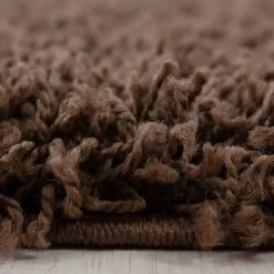 Life Shaggy Tæppeløber Ensfarvet - Brun