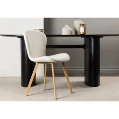 Lilja Spisebordsstol - Beige og Natur