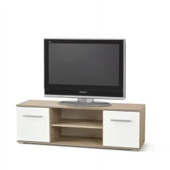 LIMA RTV1 TV BORD 137cm - Sonoma eg. / Hvid