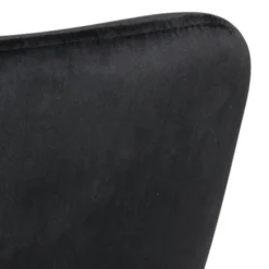 Lima spisebordsstol med armlæn sort stof