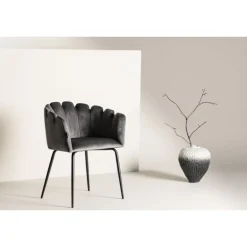 Limhamn Spisebordsstol - Sort og Grå