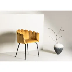 Limhamn Spisebordsstol - Sort og Gul