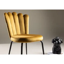 Limhamn Spisebordsstol - Sort og Gul