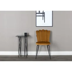 Limhamn Spisebordsstol - Sort og Gul