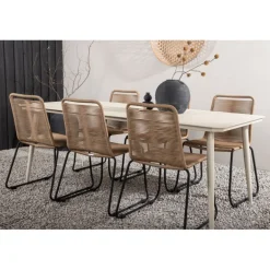 Lina Loungesæt - Havemøbelsæt - Beige,Brun