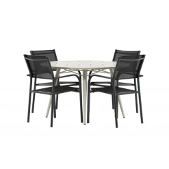 Lina Rund Loungesæt - Havemøbelsæt - Beige,Sort