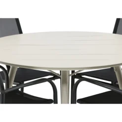 Lina Rund Loungesæt - Havemøbelsæt - Beige,Sort