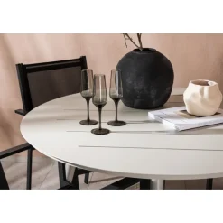 Lina Rund Loungesæt - Havemøbelsæt - Beige,Sort