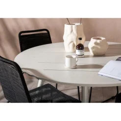 Lina Rund Loungesæt - Havemøbelsæt - Beige,Sort