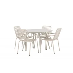 Lina Rundt Loungesæt - Havemøbelsæt - Beige