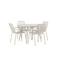 Lina Rundt Loungesæt - Havemøbelsæt - Beige