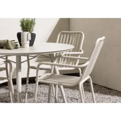 Lina Rundt Loungesæt - Havemøbelsæt - Beige