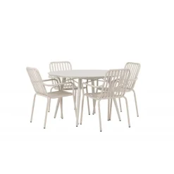 Lina Rundt Loungesæt - Havemøbelsæt - Beige