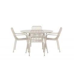 Lina Rundt Loungesæt - Havemøbelsæt - Beige