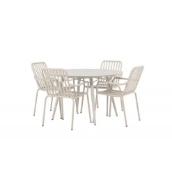 Lina Rundt Loungesæt - Havemøbelsæt - Beige