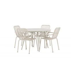 Lina Rundt Loungesæt - Havemøbelsæt - Beige