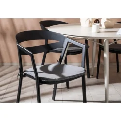 Lina Rundt Loungesæt - Havemøbelsæt - Beige,Sort