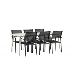 Lina t Loungesæt - Havemøbelsæt - Beige,Sort