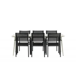 Lina t Loungesæt - Havemøbelsæt - Beige,Sort