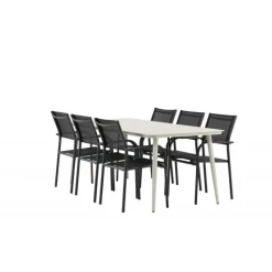 Lina t Loungesæt - Havemøbelsæt - Beige,Sort