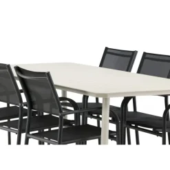 Lina t Loungesæt - Havemøbelsæt - Beige,Sort