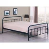 LINA 120x200 Metalseng - Sort