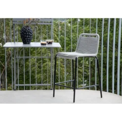 Lindos Barbordstol - Sort,Lysegrå