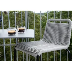 Lindos Barbordstol - Sort,Lysegrå