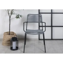 Lindos Havestol - Sort,Grå