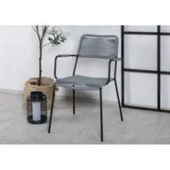 Lindos Havestol - Sort,Grå