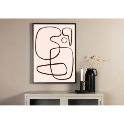 Line art Plakat - Sort og Hvid