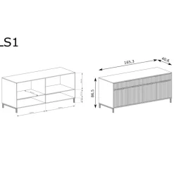 LINKaSTYLE kommode LS1 kashmir