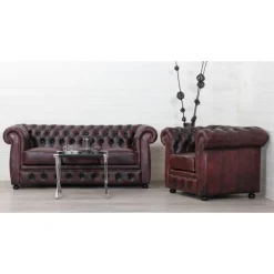 Liverpool 2 pers. Chesterfield sofa