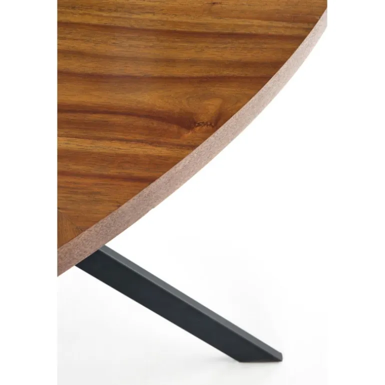 LOCARNO bord, - Valnød / Sort