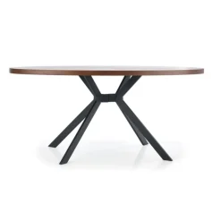 LOCARNO bord, - Valnød / Sort