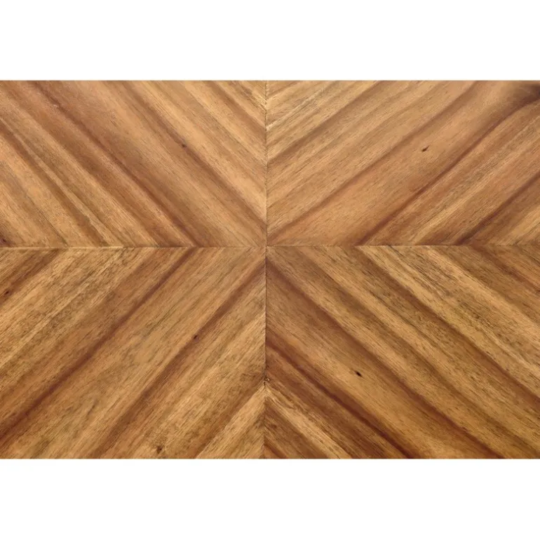 LOCARNO bord, - Valnød / Sort