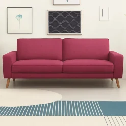 Lodberg 3 pers sofa Pink stof