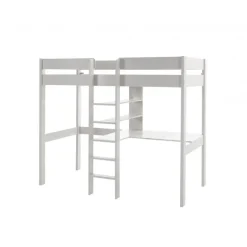 Loftseng 90 x 200 cm – Pino, hvid