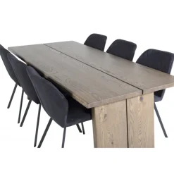 Logger Spisebordssæt - Sort og Natur