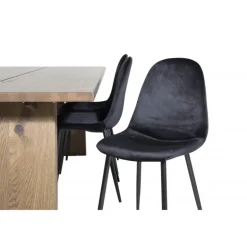 Logger t Spisebordssæt - Sort og Natur