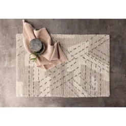 Lorentz Badeværelsesmåtte - Ivory og Taupe