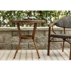 Loures Cafébord - Brun,Grå