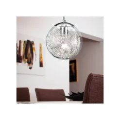 LUBERIO PENDEL Ø 250 MM KROM/KLAR