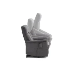 Lucas lænestol m. indbygget skammel og løftefunktion