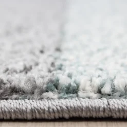 Lucca Kortluvet Tæppeløber Ternet - Blå