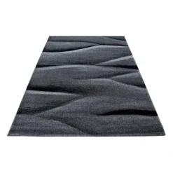 Lucca Kortluvet Tæppeløber Bølge - Sort