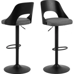 Lucy barstol grå stof