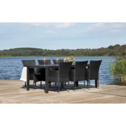 Lukas havemøbelsæt med 6 havestole