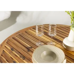 Lumpur Havebord Ø120 - Natur